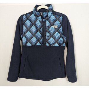 The North Face S 200WT Tundra Pullover Sweater Quilted Fleece Half Zip Outdoor